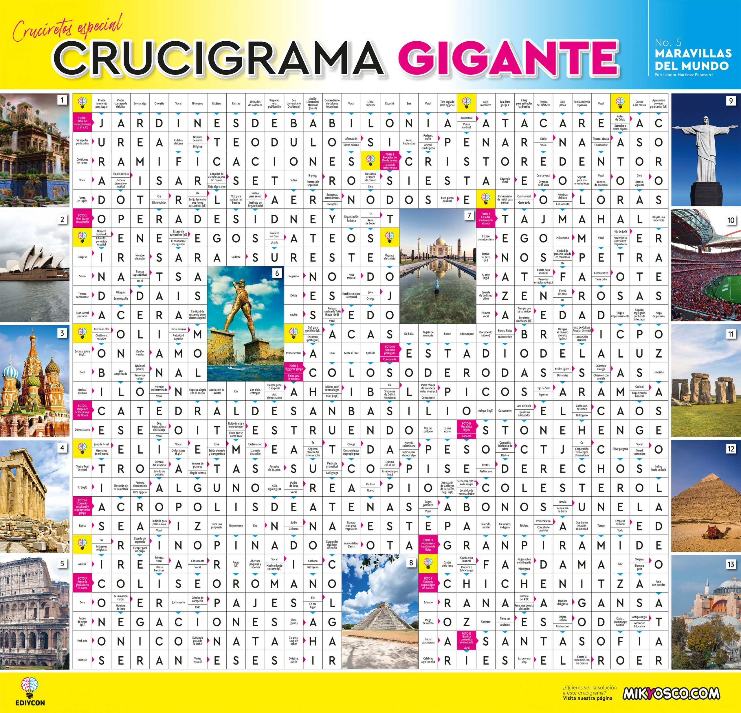 Crucigrama Gigante Ediycon Kyosco Virtual Revistas Pasatiempos