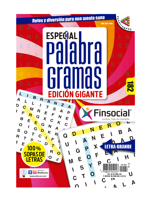 Especial Palabragramas 100 Sopas De Letras Ediycon Kyosco Virtual