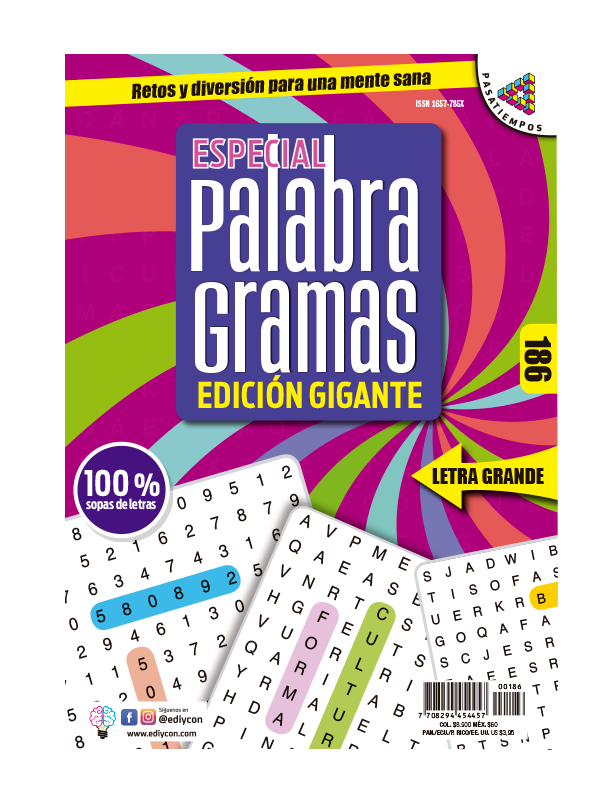 Especial Palabragramas 100 Sopas De Letras Ediycon Kyosco Virtual