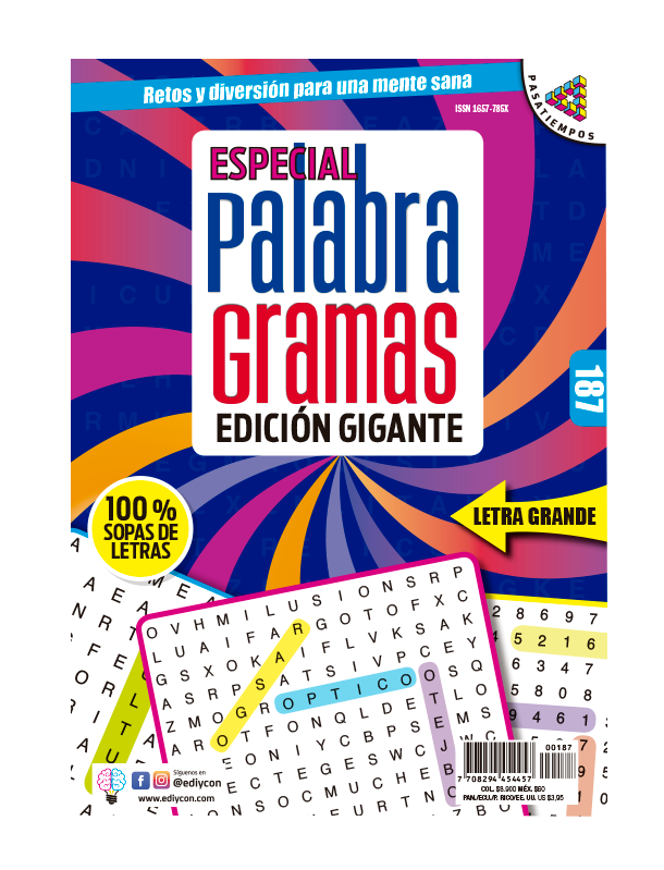 Especial Palabragramas 100 Sopas De Letras Ediycon Kyosco Virtual