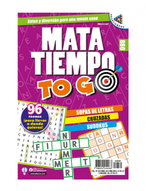 Mata Tiempo TOGO Sopas de letras, cruzadas, sudokus, tamaño de bolsillo, MT TOGO 880