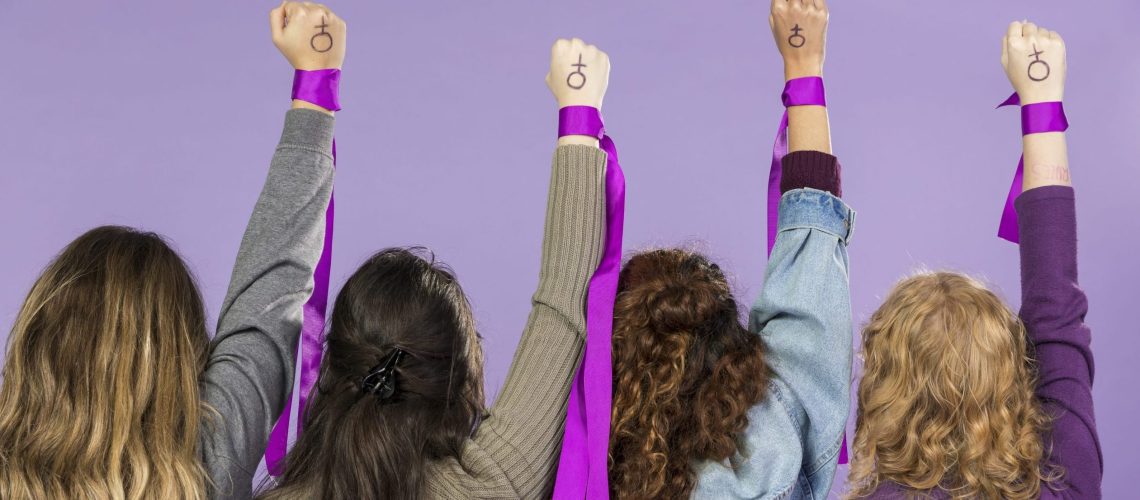 group-of-female-activists-protesting-together